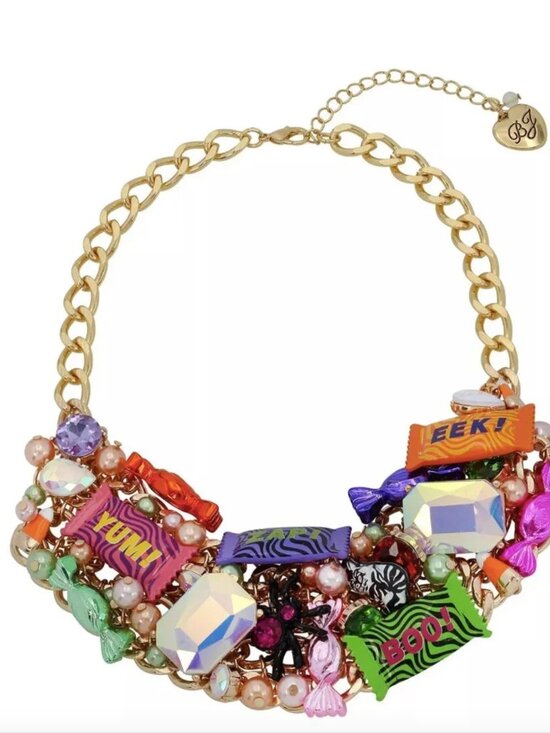 Betsey Johnson Jewelry - Betsey Johnson Halloween Candy Necklace Glow in the Dark Ghoul Friends NEW
